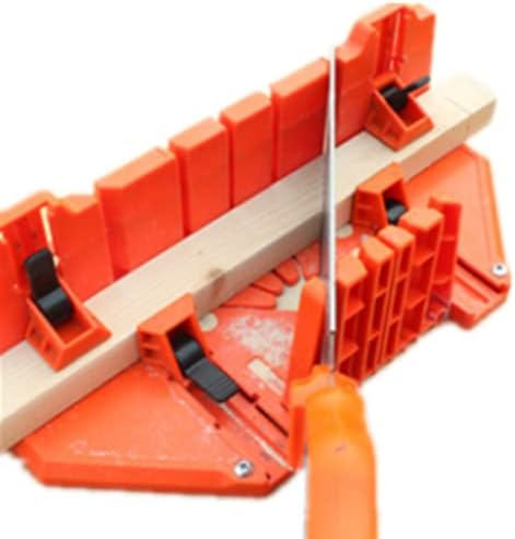 Mitre Box Saw Box, Plastic Mitre Box Pruning Saw Woodworking mitre Saw Box Multi-Angle Adjustable Mitre Saw Box Cutting Mitre Box with Multi-Angle Cutting with Clamp Hand Saw Set Adjustable