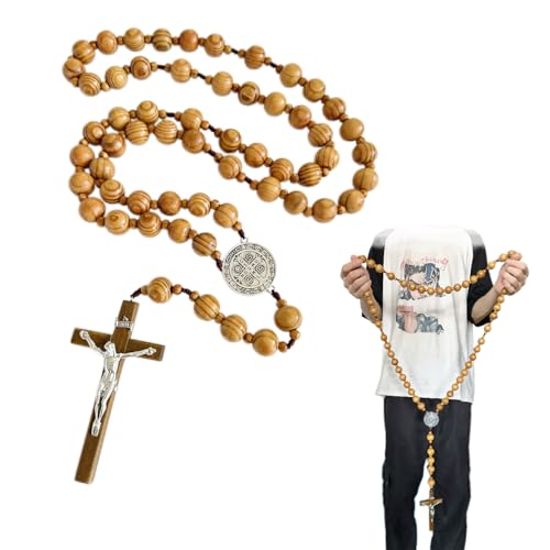 Bovemee Wooden Wall Cross with San Benito
