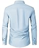 Alimens & Gentle Light Blue Dress Shirt Men Long S... #4