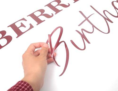 Vinilo Decorativo Cumpleaños Tema Fresa Para Niñas miniatura 6