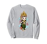 Ce joli design apsara cambodgien montre une danseuse de style chibi avec des fleurs de lotus et des détails khmers royaux. Une interprétation amusante et douce de l'esprit apsara traditionnel lié à Angkor Wat et aux histoires anciennes.