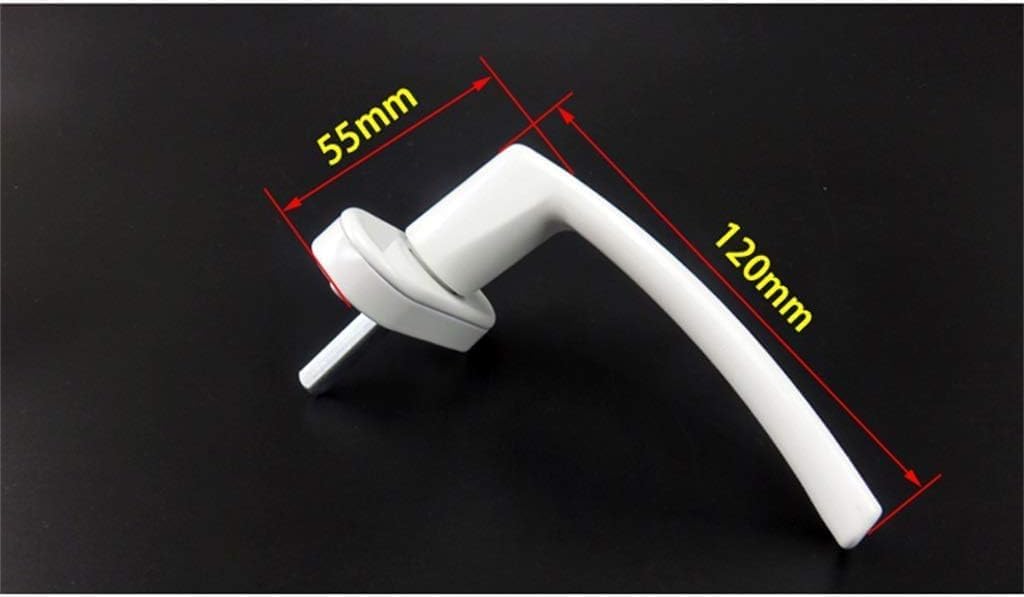 PVC Window Handles, Window Locks,Window Handle, Plastic Steel Door and Window Handles, Alloy White Push and Pull Inner Swing Window Wind Hook Hand Lock Handle Door and Window Hardware Door Handle