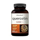 NatureBell Quercetin 1000mg Per Serving, 240 Capsules, Powerfully Supports Cardiovascular Health, Immune System and Bioflavonoids for Celllular Function, No GMOs and Made in USA.
