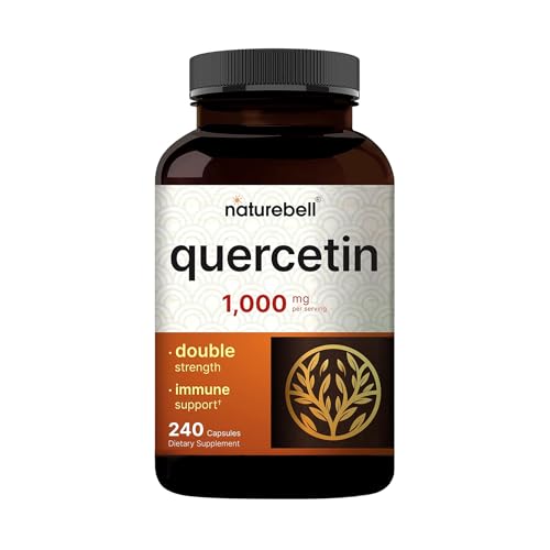NatureBell Quercetin 1,000mg - 240 Capsules - Ultra Strength Supplement for Healthy Immune Support* - Quercetin Dihydrate from Sophora Japonica - Bioa
