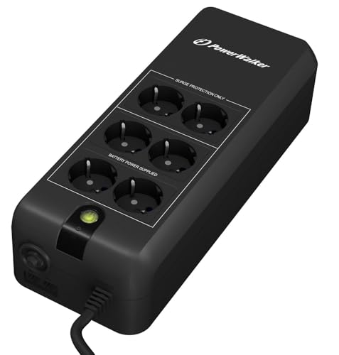 UPS VFD 600 APFC Powerwalker onduleur standby 600VA 300W avec 6 prises AC