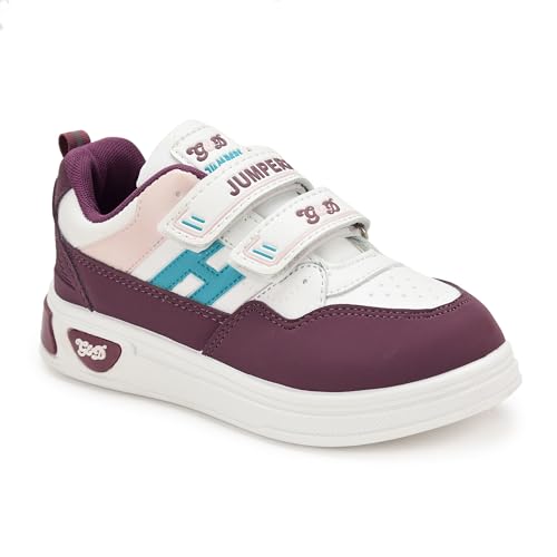 Image of G&D Jumpers Unisex Kids Shoe with Memory Foam EVA Sole | Leather Rexine Upper Breathable, Lightweight | Comfortable & Durable Stylish Indoor & Outdoor | Casual Sneakers