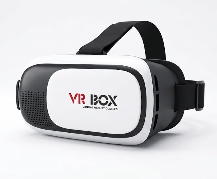 Virtual Reality Glasses Headset, White and Black, VR Headset for Smartphones Toy Review India (Iknoor World )