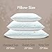 Smilereve Pillows Queen Size Set of 2 Cooling Memory Foam Pillows for Sleeping Adjustable Medium Firm Back and Side Sleeper