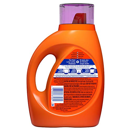 Image of Tide HE Liquid Laundry Detergent, Spring & Renewal, Orange & Purple, 1.36 l
