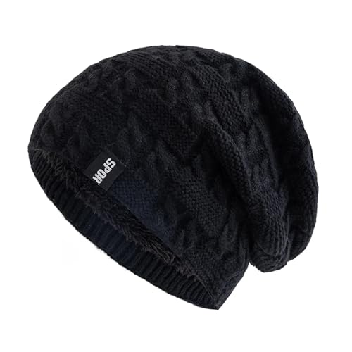 Gorro informal de dopamina con tejido calido y forro polar termico
