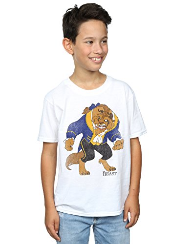 Image of Disney Boys Beauty and The Beast Classic Beast T-Shirt 9-11 Years White