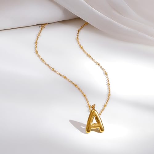 Image of Rubans Demi Fine Stainless Steel Alphabet Pendant CZ Gift for Women & Girls