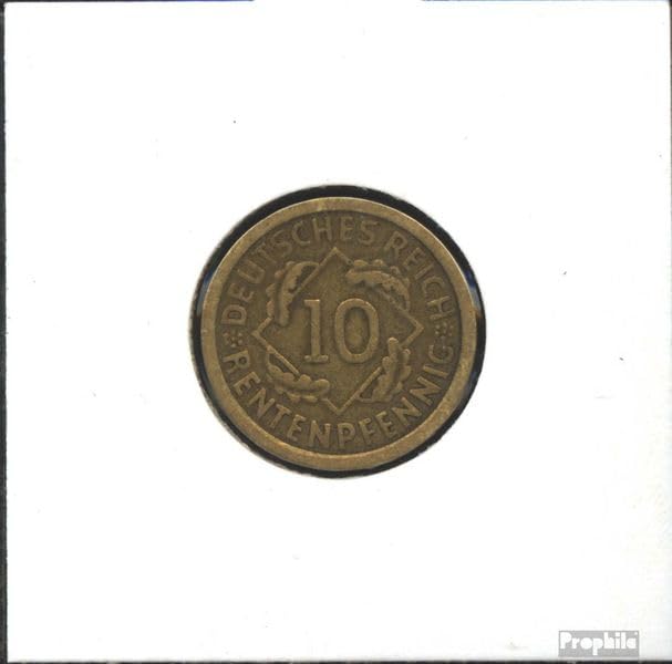 Pièce Jäger 309 Empire Allemand 1923 Monnaie Ancienne Aluminium-Bronze Collection Sou Épis