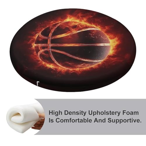 Housse de coussin de chaise basketball feu pour déco de chambre d'ado