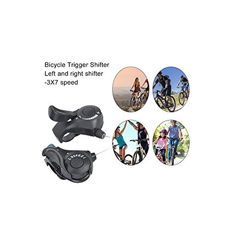 Paraout Tourney SL-TX30 3x7 Speed Thumb Gear Shifter Levers for MTB Combo with Inner Shift Cables