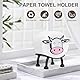 Toilettenpapierhalter mit Milchkuh,3 PCS Lustiger Toilettenpapierhalter, Klopapier Aufbewahrung,Deko Badezimmer,Generisch,Geeignet für Rollen Größer als 28 mm,Geschenk für Familie und Freunde