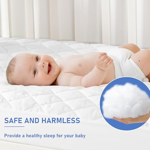 Grt STANDARD-1 2 Pack Waterproof Crib Mattress Protector, Quilted Baby Mattress Cover Fitted Deep Pocket From 4 Inch Up To 9", Extra Soft Breathable & Noiseless Toddler Mattress Pad 52"X28" thumb #1
