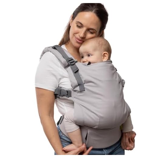 Boba X Marsupio Neonato Portabebè - Ergonomico Marsupio Neonato 0-36 Mesi, Fascia Porta Bebe Rigida - Fascia Neonato Porta Bebe Facile da Indossare - Marsupio Porta Bambino (Grigio)
