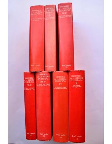 Historia de la iglesia en España.(7 vols)