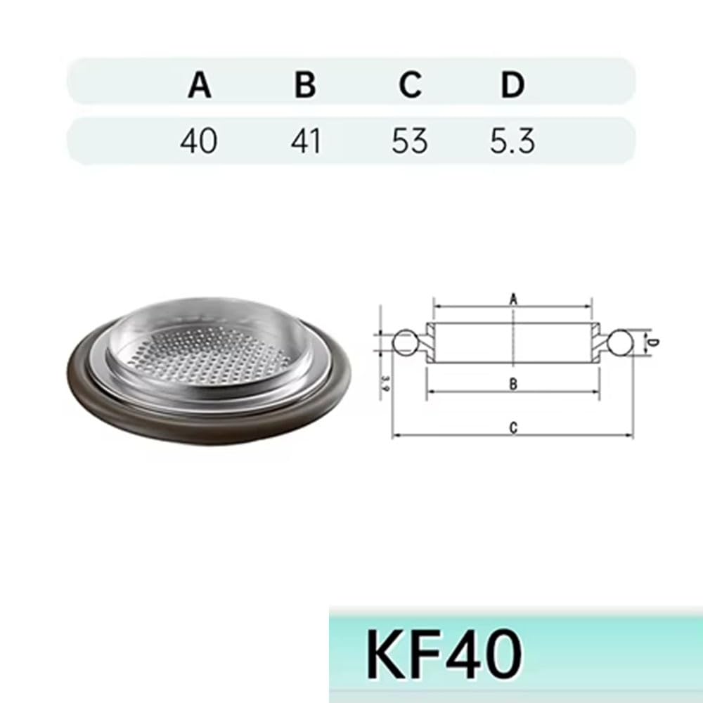 Staffa piatta a rete sottovuoto con anello in gomma fluoro, 1 pezzo, SS304, raccordi a morsetto per connessioni sicure