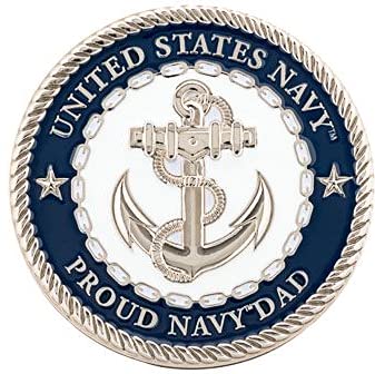 Amazon.com: United States Navy USN Proud Navy Dad Challenge Coin