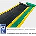 Anti Fatigue Mat Industrial, Cuttable Green/Yellow, Anti-Fatigue Workstation Mat, PVC Safety Mat for Garage, Warehouse, Gyms, Trailer, Pickup Truck(Width 130cm,Length 1400cm)