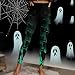 Plus Size Leggings for Womens Fashion Halloween Printed Stretchy Skinny Pants Fall Casual Yoga Athletic Legging Style 13 Medium
