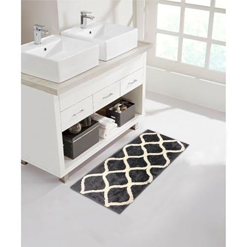 Image of The First Home Decor Modern Anti Slip doormats for Entrance Living Room Bedroom Kitchen Bathroom Doormat 1.5x3 feet (D2D6)