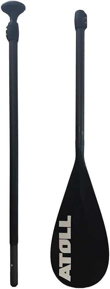 Carbon Fiber Shaft Stand Up Paddle Board Paddle with Nylon Blade, Adjustable Isup Travel Paddle