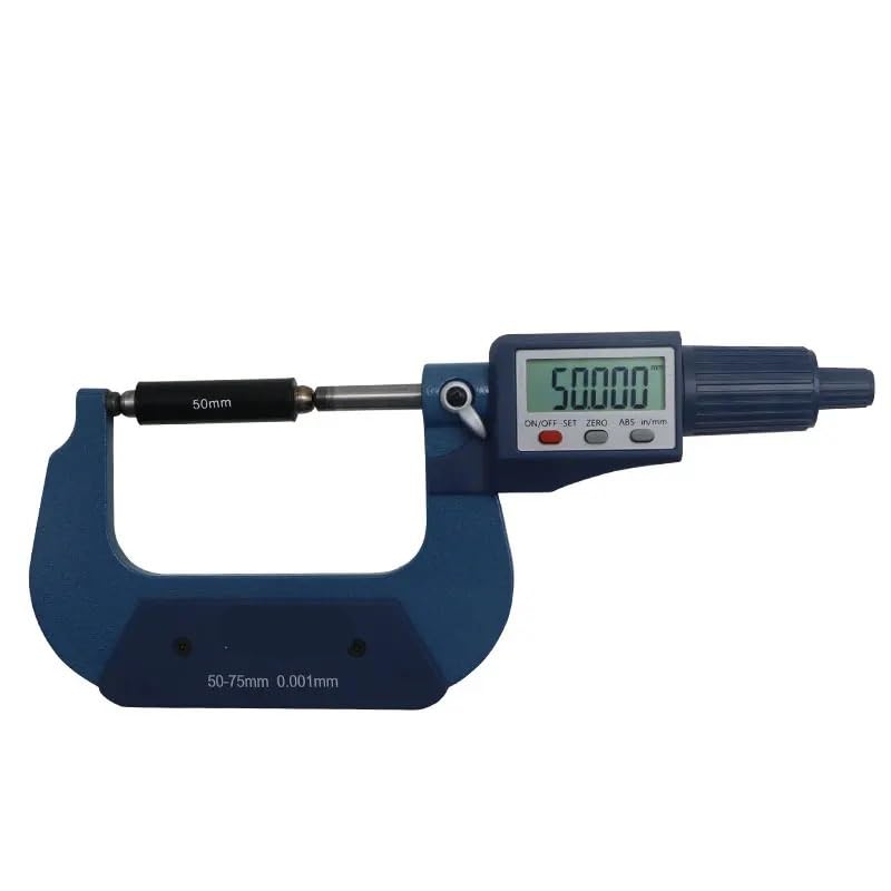 Double Round Head Tube Outer Diameter Micrometer 0-25/25-50/50-75/75-100 mm Digital Micrometer Tool(0-25mm)