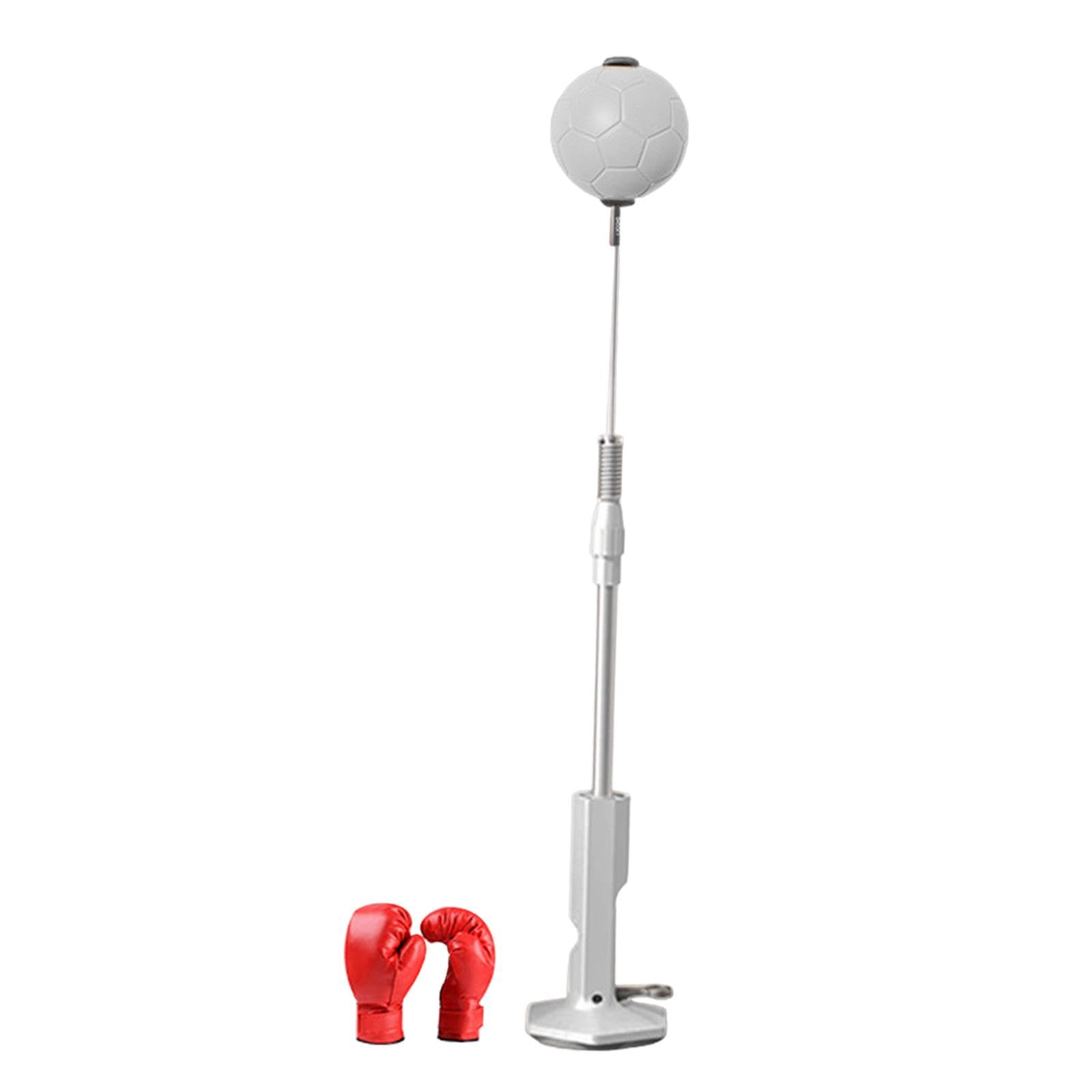 rockible Punching Bag with Suction Cup Boxing Speed Bag Adjustable Height for Fitness, Gray Adults