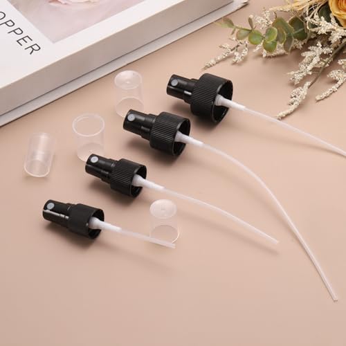 uxcell 50 Pcs Black Spray Top, 20/410 Fine Mist Sprayer Reusable Replacement Spray Bottle Pump Plastic Top for Cosmetic Perfume and Body Sprays Bottle4