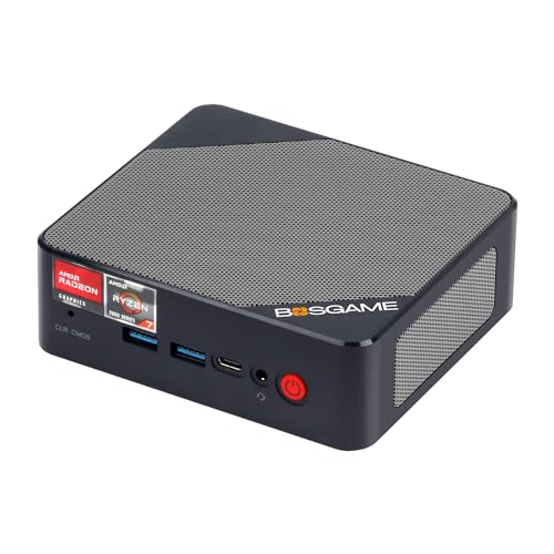BOSGAME H77 Mini Gaming PC Ryzen 7 7735HS, AMD Radeon 680M Graphics, 32GB DDR5 1TB PCIe4.0 SSD Windows 11 Pro Mini Computer, 8K Display, 2.5Gbps LAN, Wi-Fi 6, Bluetooth 5.2