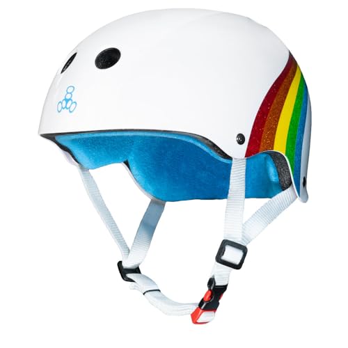 Image of Triple Eight Certified Sweatsaver Helmet for Skateboarding, BMX, Roller Derby, Roller Skating, Inline Skating, Scooter and Bike