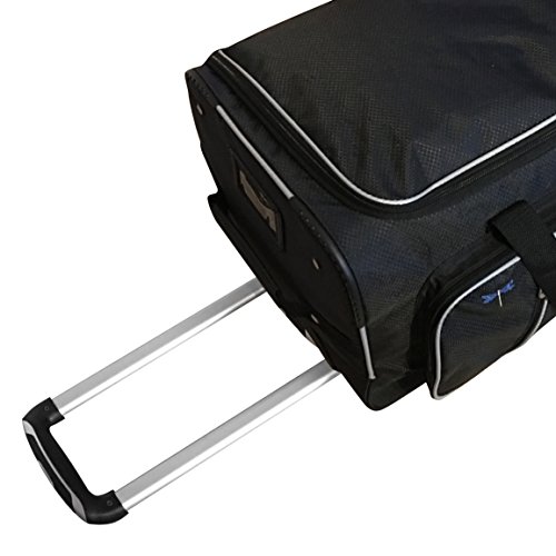 Travolution 23 Inch Garment Rack Duffel with Wheels, Black/Gray