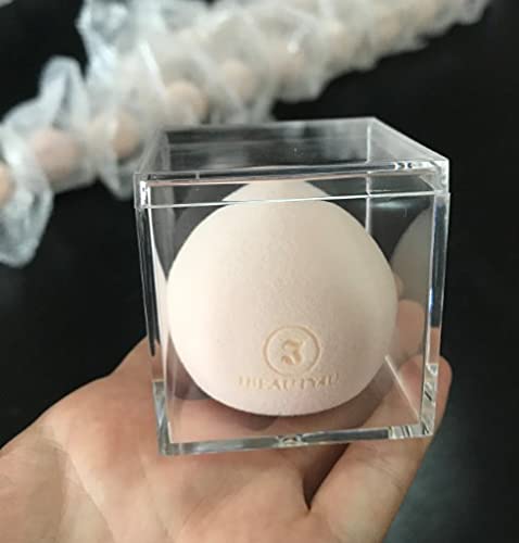 IBEAUTY4U Latex Free Soft Marshmallow Pink Foundation Blender Makeup Sponge - Image 3