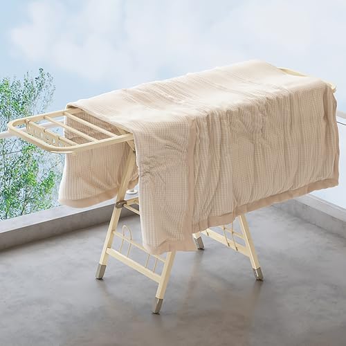 PLONARFIX Space Saving Laundry Drying Rack,Stainless Steel Laundry Drying Rack,Clothes Airer Foldable Clothes Drying Rack X-shaped Drying Rack (1.8M)