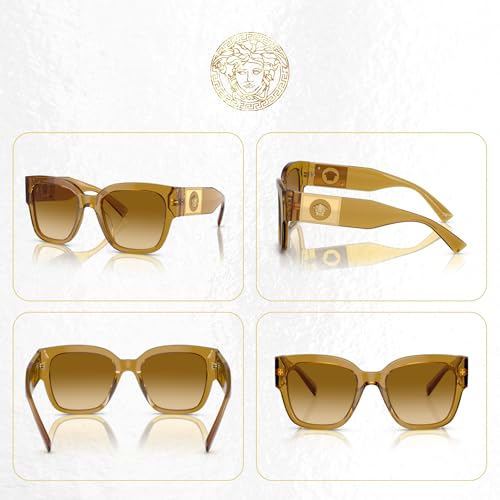 Versace VE4437U Square Sunglasses for Women +BUNDLE with ACCESSORY EYEWEAR KIT3