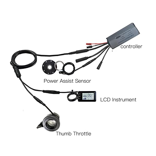 Wakects Controller Brushless Motor 36 V/48 V 500 W 22 A Electric Bike Conversion Motor Controller Kit with GD01 Panel for Electric Bicycle Scooter - Image 4