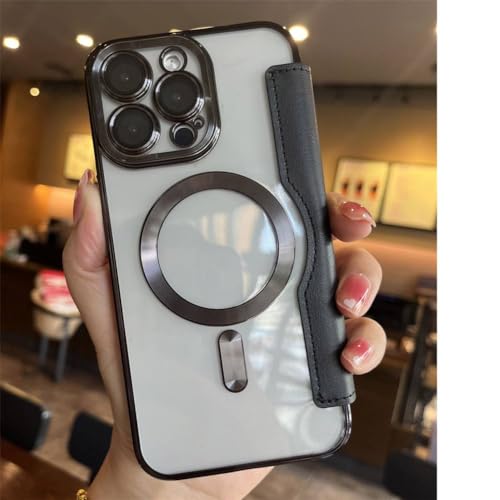 Coque iPhone 12 Pro Max cuir magnétique et protection 360