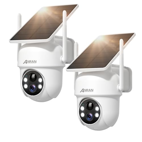 ANRAN Solar Security Cameras Wireless Outdoor,2K Cameras for Home Security