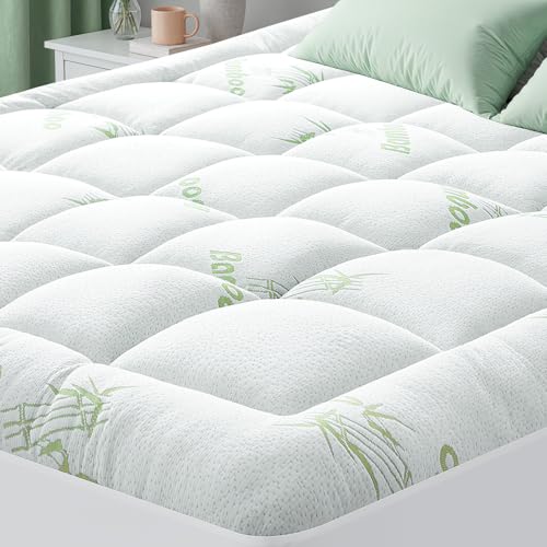 HYLEORY Bamboo-Viscose Queen Mattress Topper