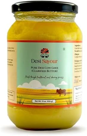 Nanak Organic Grass-Fed Ghee Clarified Butter - Premium Quality Keto Paleo Friendly Non Gmo Pasture Raised Lactose Casein Gluten Free Great Alternative For Butter 56 Oz 3 5 Pound Pack Of 1