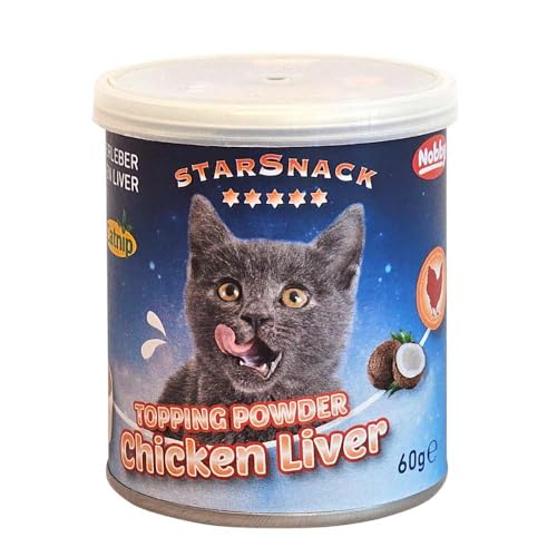 Nobby StarSnack Topping Powder Chicken Liver mit Catnip Dose ca. 60 g