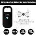 Smoostart Haustier Mikrochipscann, Tierchip Lesegerät Chipleser Hunde Chip Scanner Katze ISO11784/(85) FDX-B/EMID Mikrochip Lesegerät für Hunde/Katze 1000 Daten (SMOO01 Schwarz)