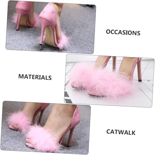 Sandale chic talons femme ergonomique et design stable rose
