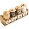 Keramische Spice Jar Set Spice Fles Spice Jar Pepper Salt Jar Keuken Opbergcontainer met kleine lepel. Kruiden potten…
