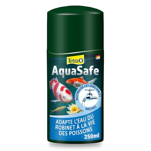 Tetra Pond AquaSafe – Conditionneur d’Eau pour Bassin - Adapte l'eau du robinet à la vie des poissons – Enrichi l’eau d'ingrédients importants et...