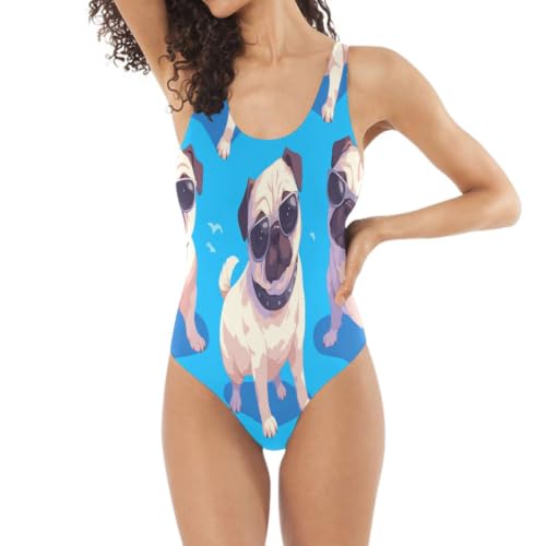 Maillot de bain femme une pièce beige minceur monokini sexy motif Carlins mignon