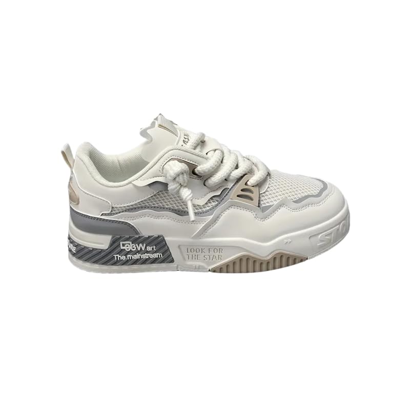 Men's Casual Lace-up Shoes, Comfy Non-Slip Breathable Shoes WithFabric Uppers for Walking Driving, Shoes for All Seasons